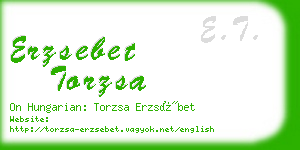 erzsebet torzsa business card